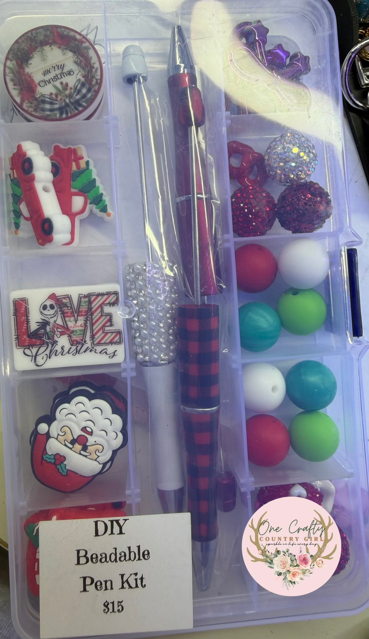 Christmas Beadable Pen Kit