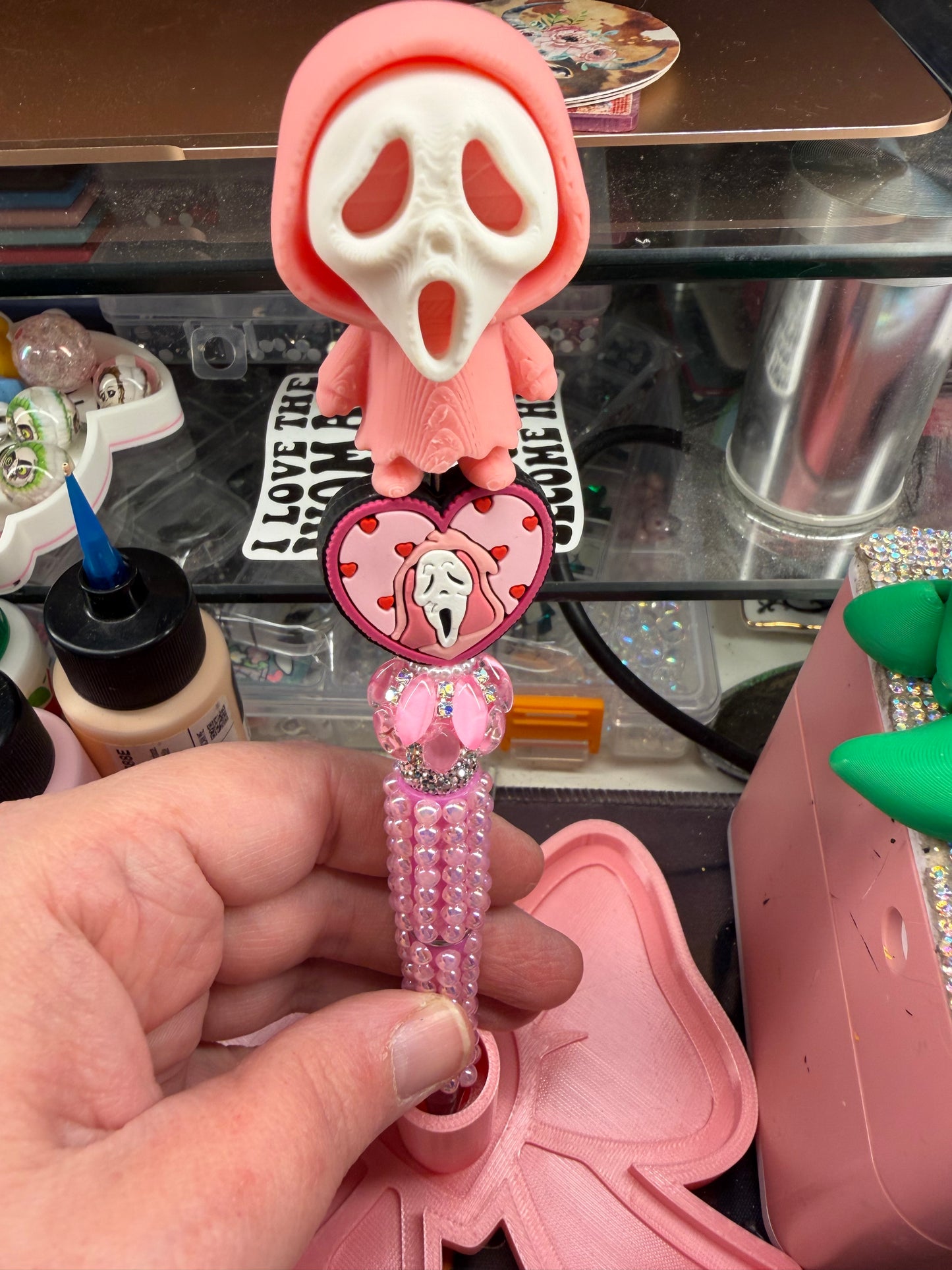 Spooky Ghost Face Pen