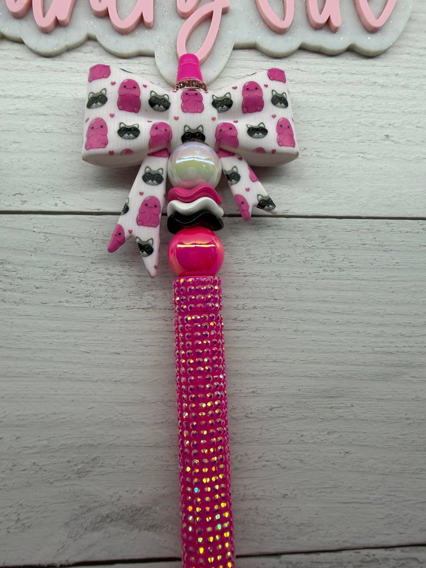 "Richard" based bows on plastic rhinestone pens (Adults pen)