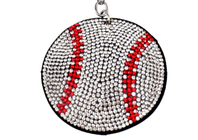 Sports Sparkly Rhinestone Keychain