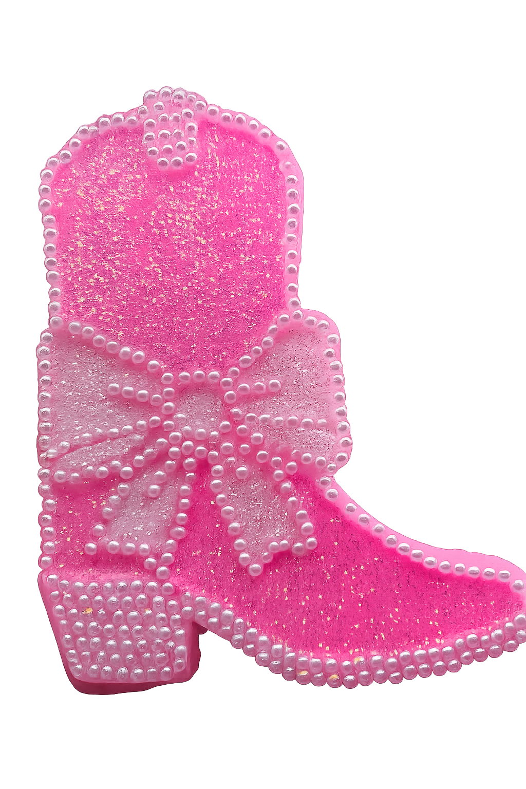 Pink Blinged Cowboy Boot Freshie  in Clean Cotton