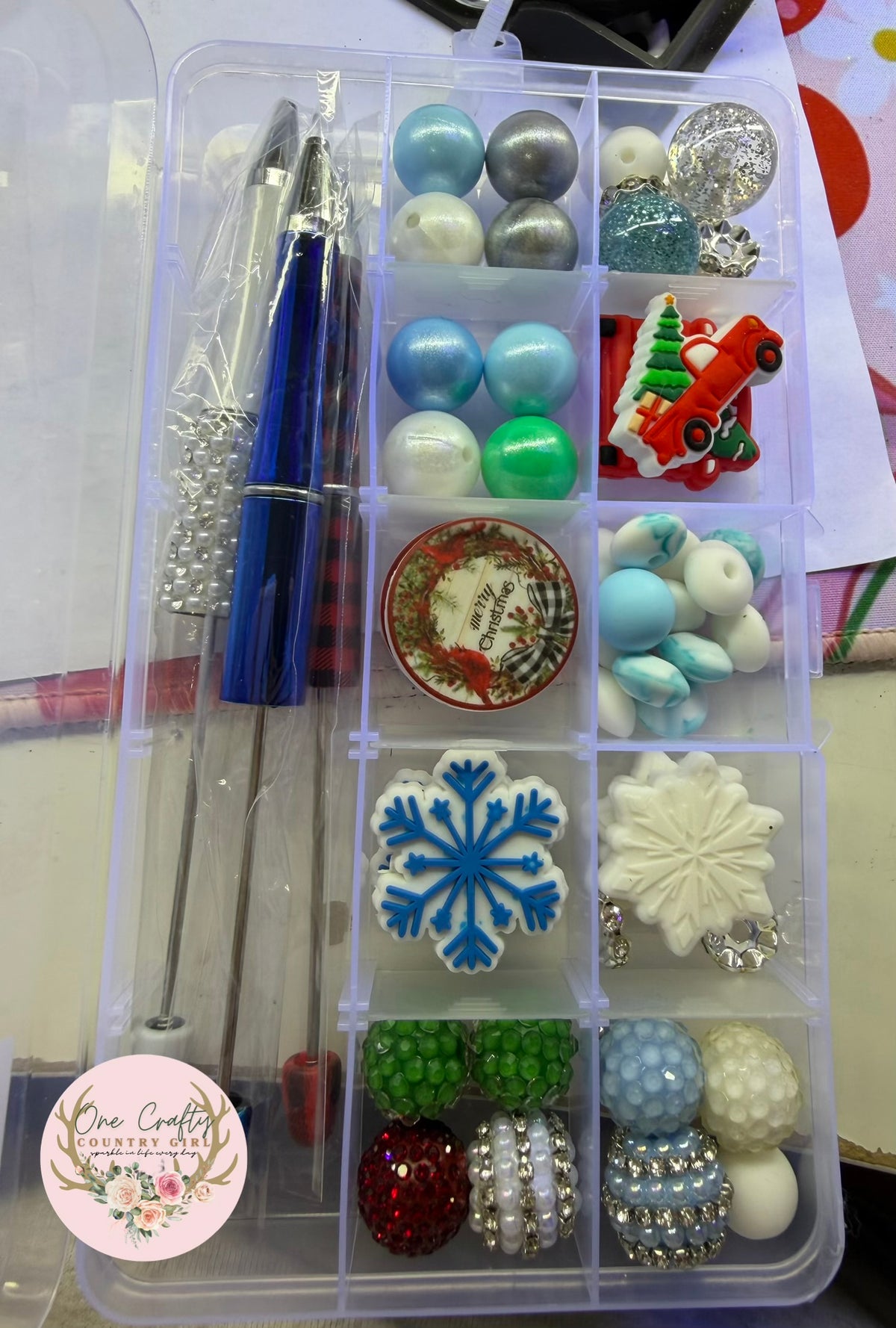 Winter-Christmas Beadable pen kit