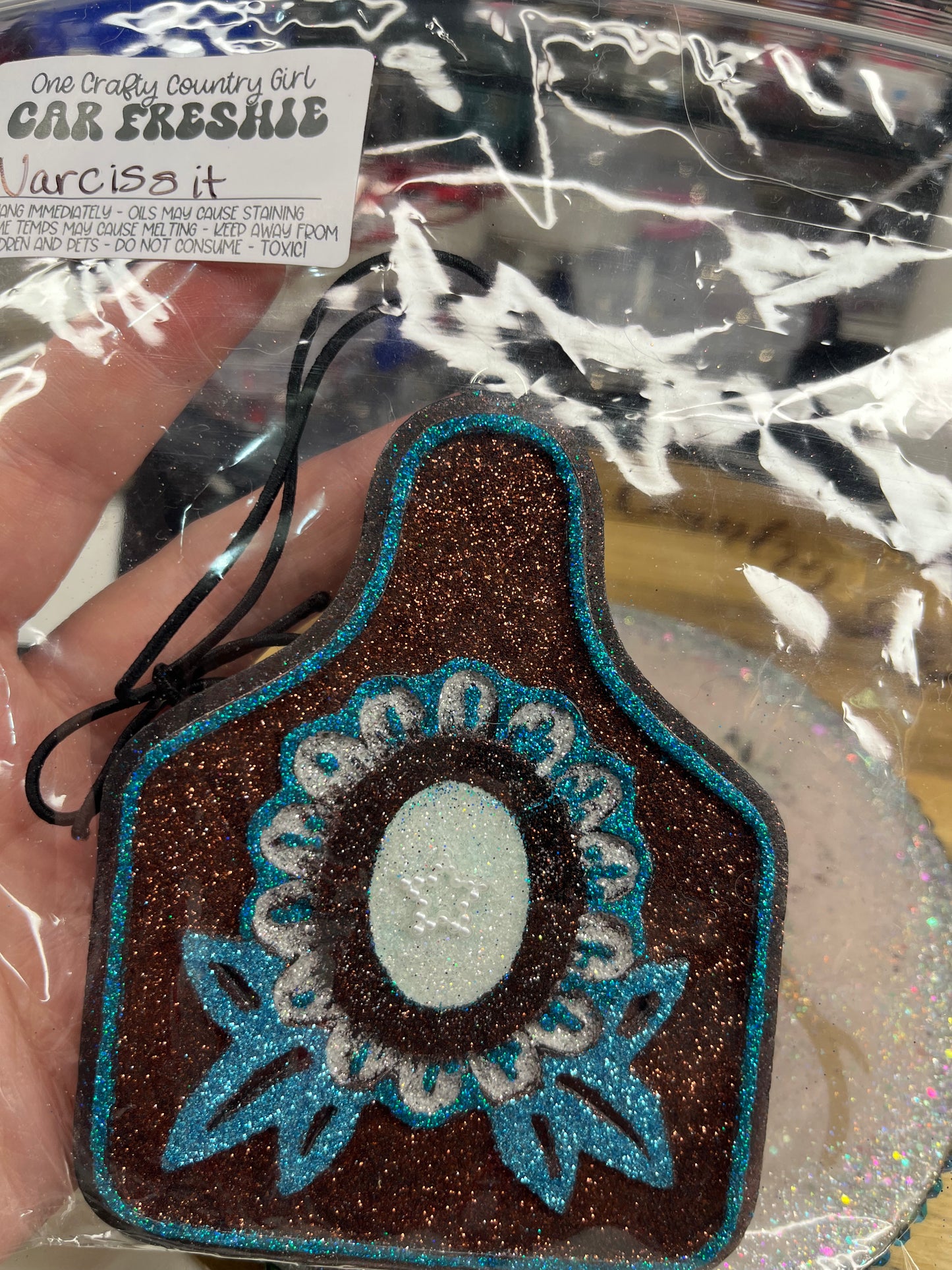 Western Concho cow tag in narcissist