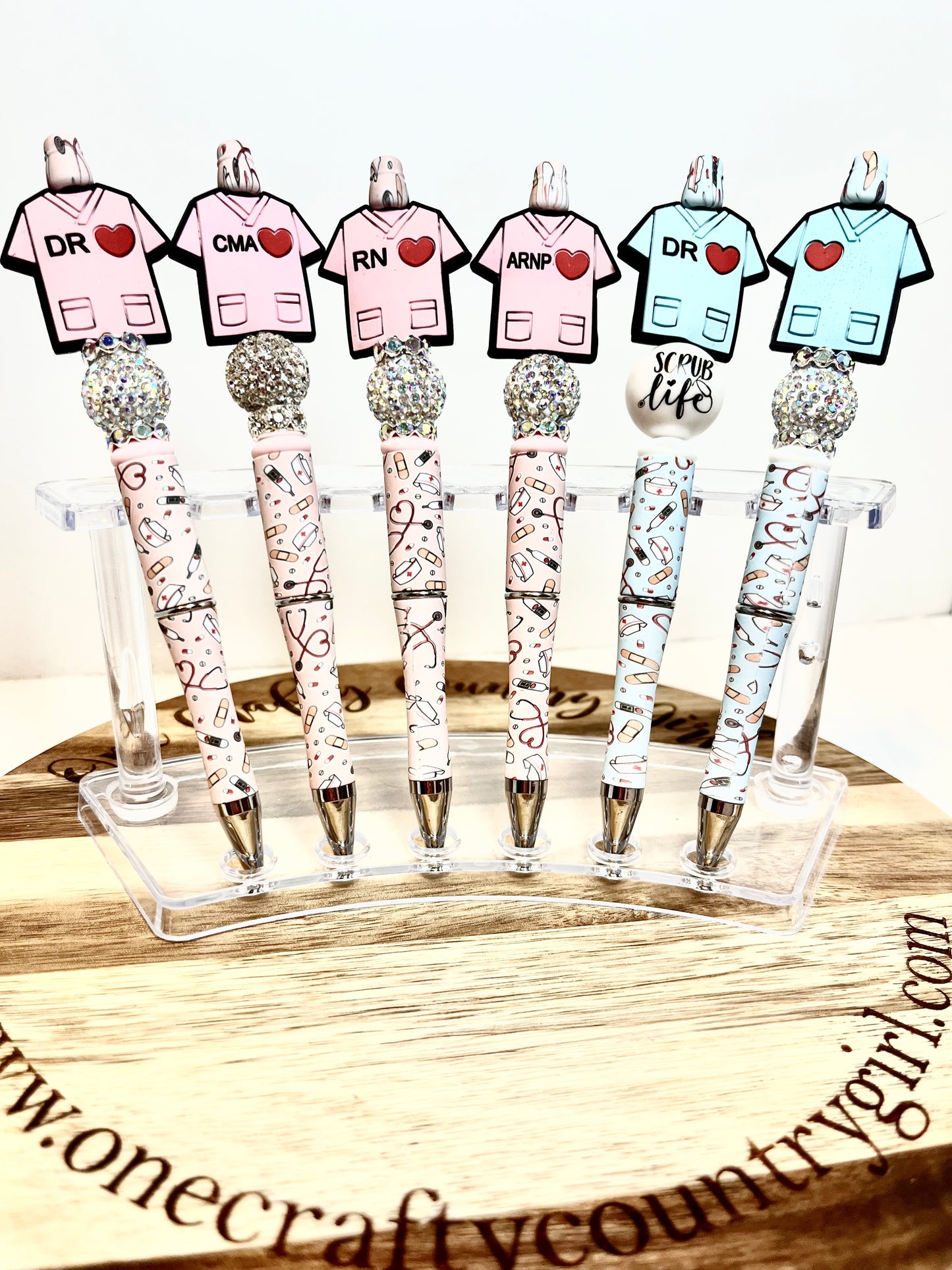 Medical Scrub Tops Beadable Pens