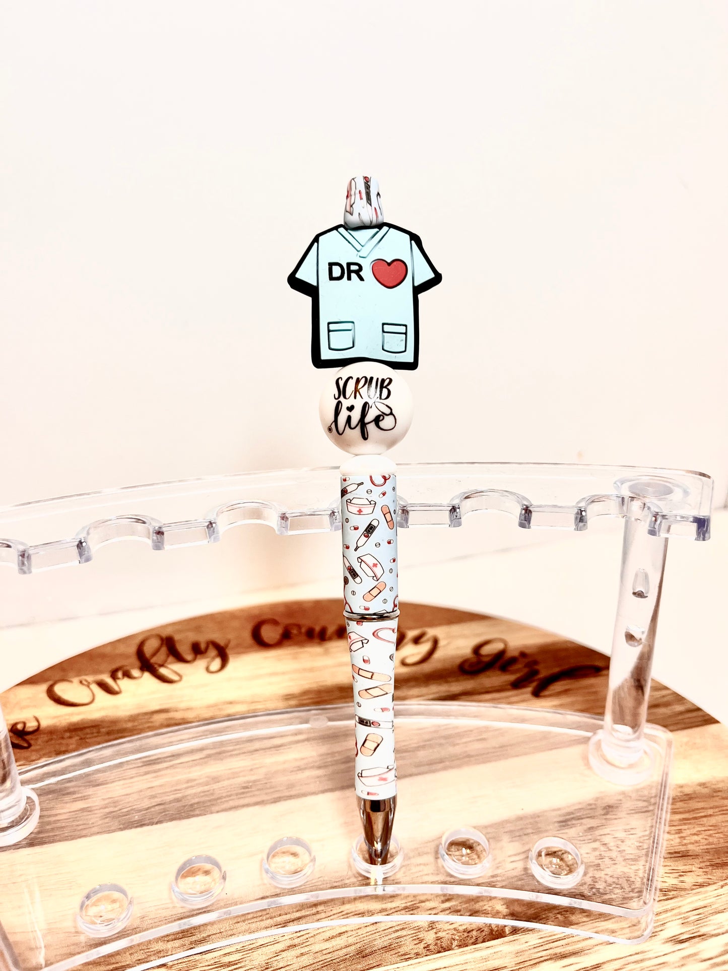Medical Scrub Tops Beadable Pens
