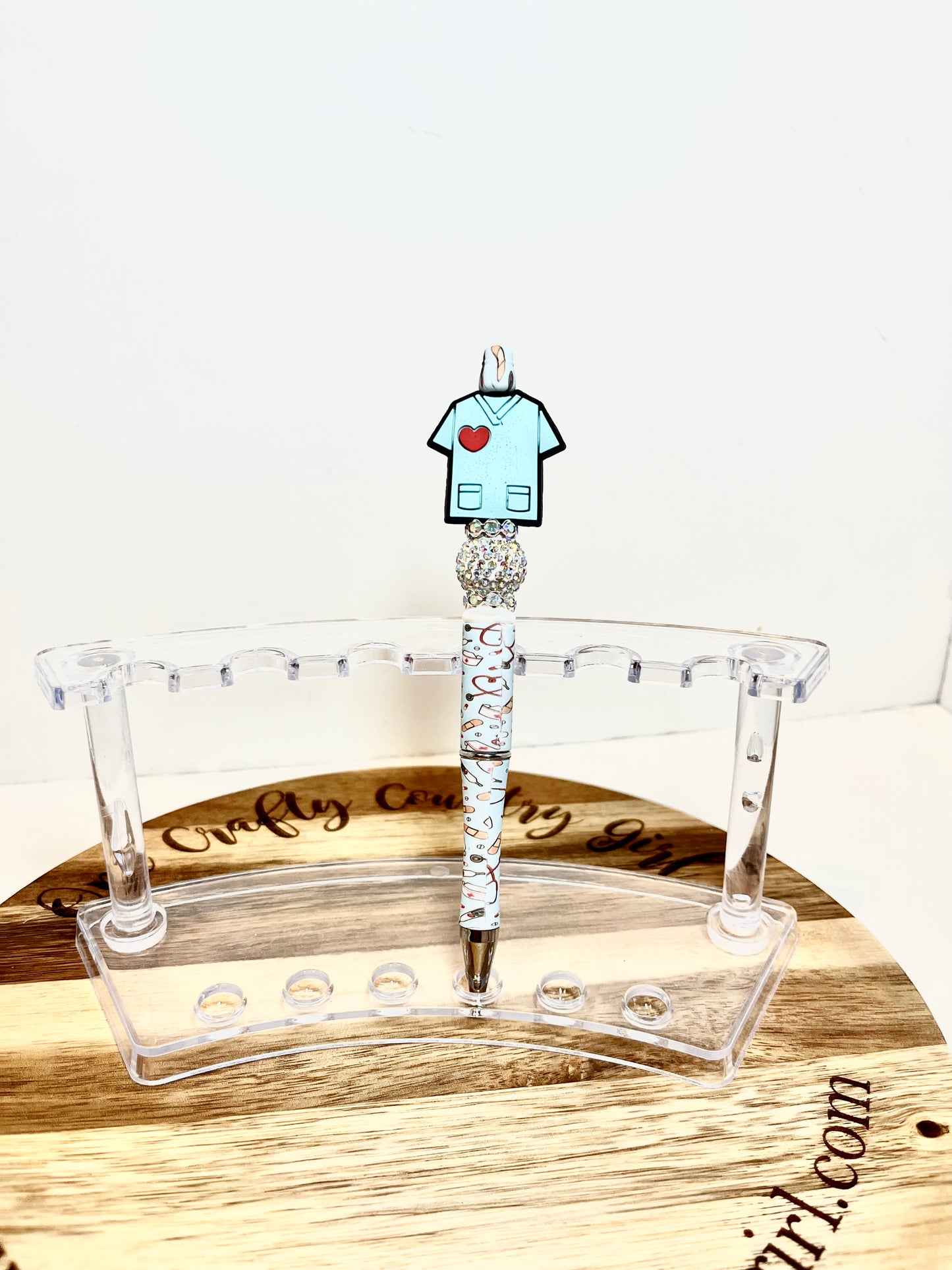 Medical Scrub Tops Beadable Pens