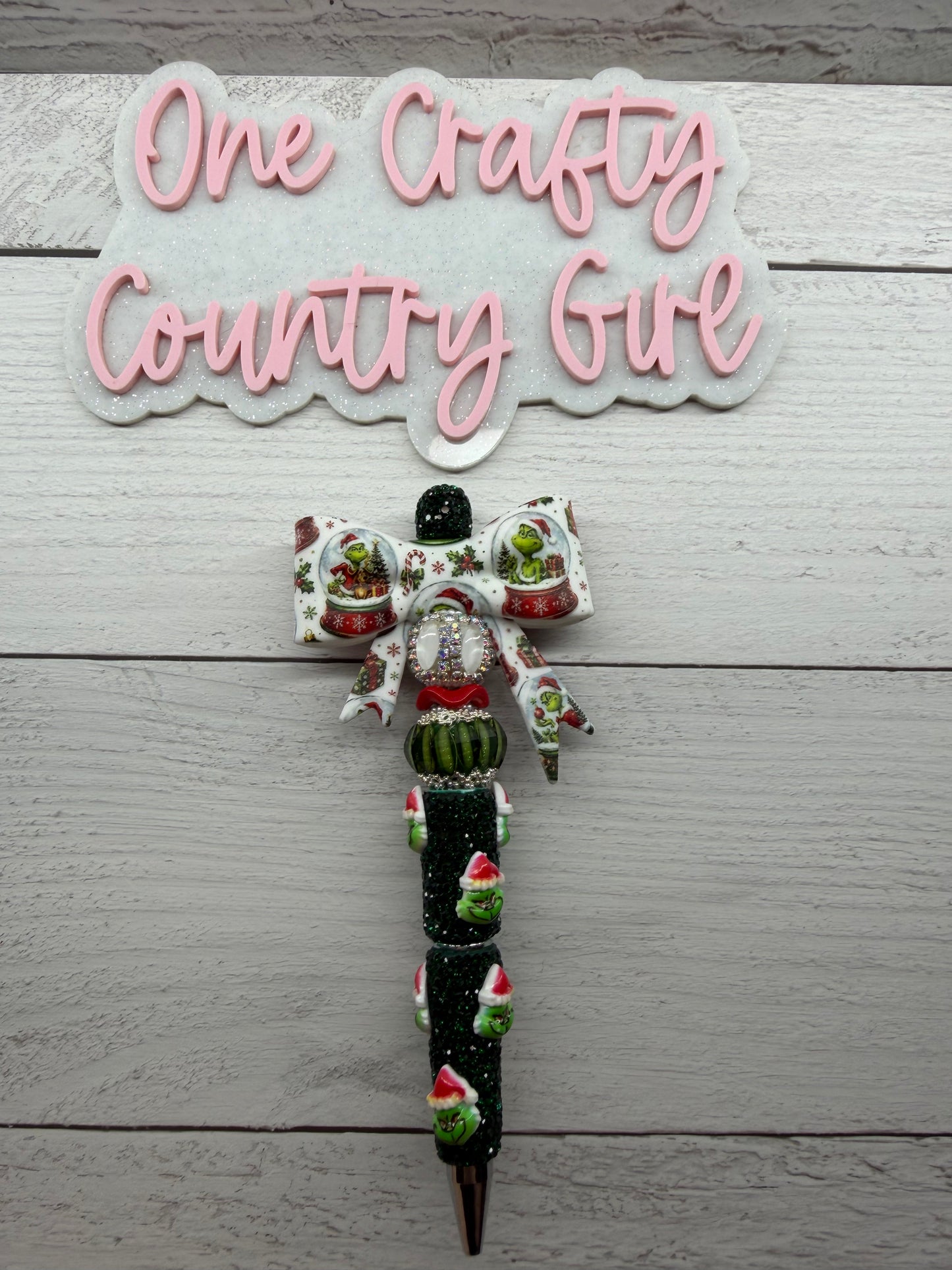 The Green Man Bows on Fancy Rhinestone Bases