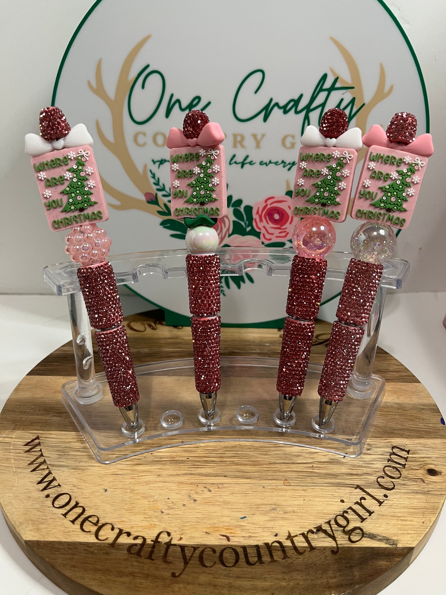 Where are you Christmas on a sparkly pen