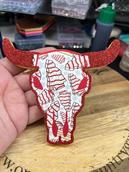 Christmas Cake Bull Freshie In Christmas Cake Scent