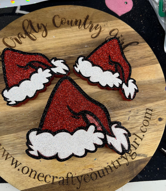 Santa Hat Mean One Freshie Set in Peppermint Sugar Cookie Scent