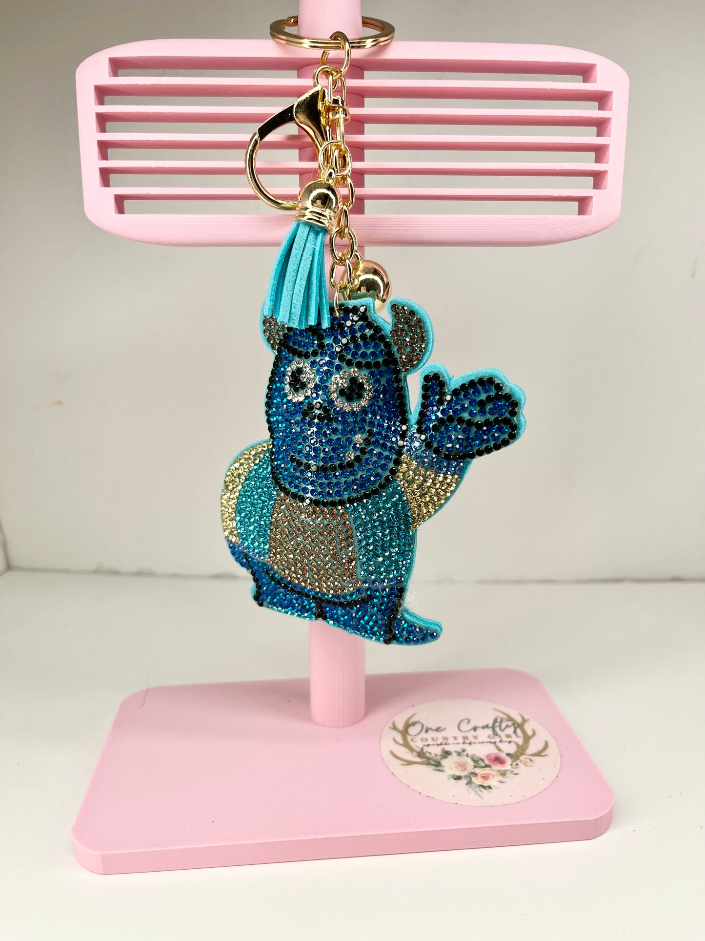 Sparkly Rhinestone Monsters Keychains