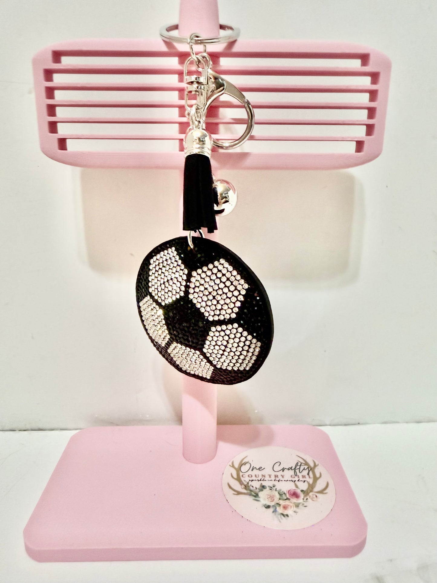 Sports Sparkly Rhinestone Keychain