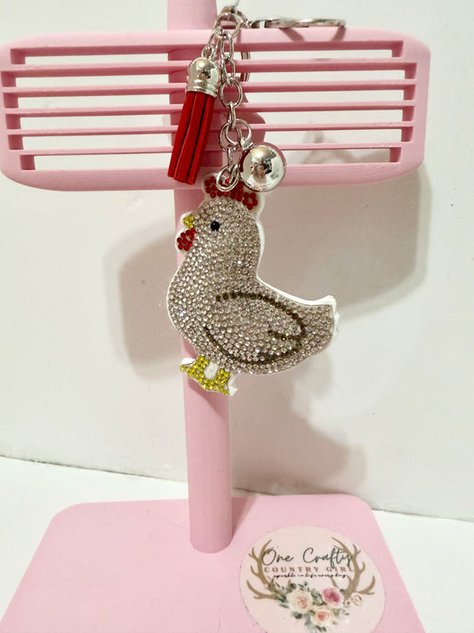 Animal Sparkly Rhinestone Keychain
