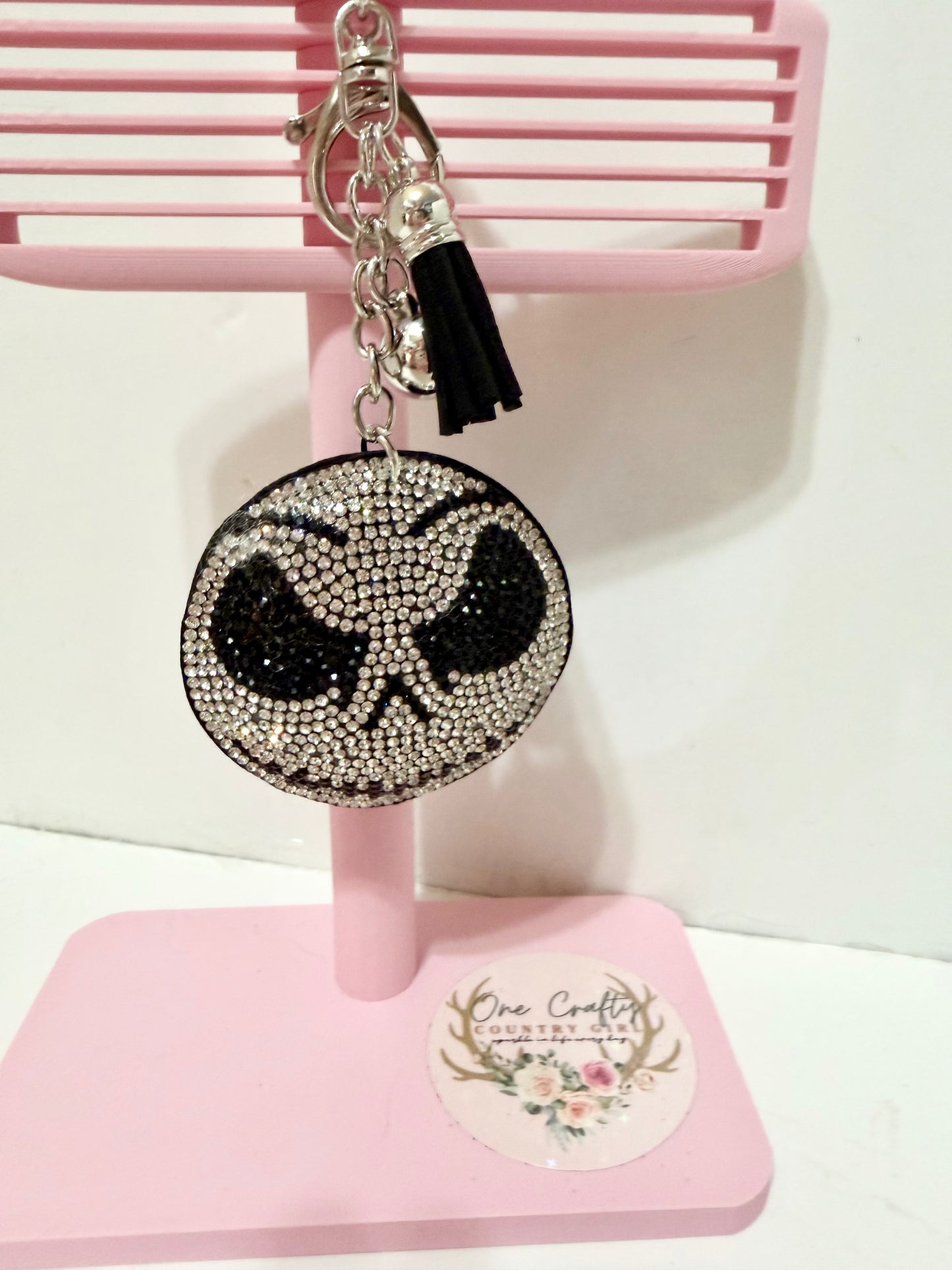 Jack Sparkly Rhinestone Keychain