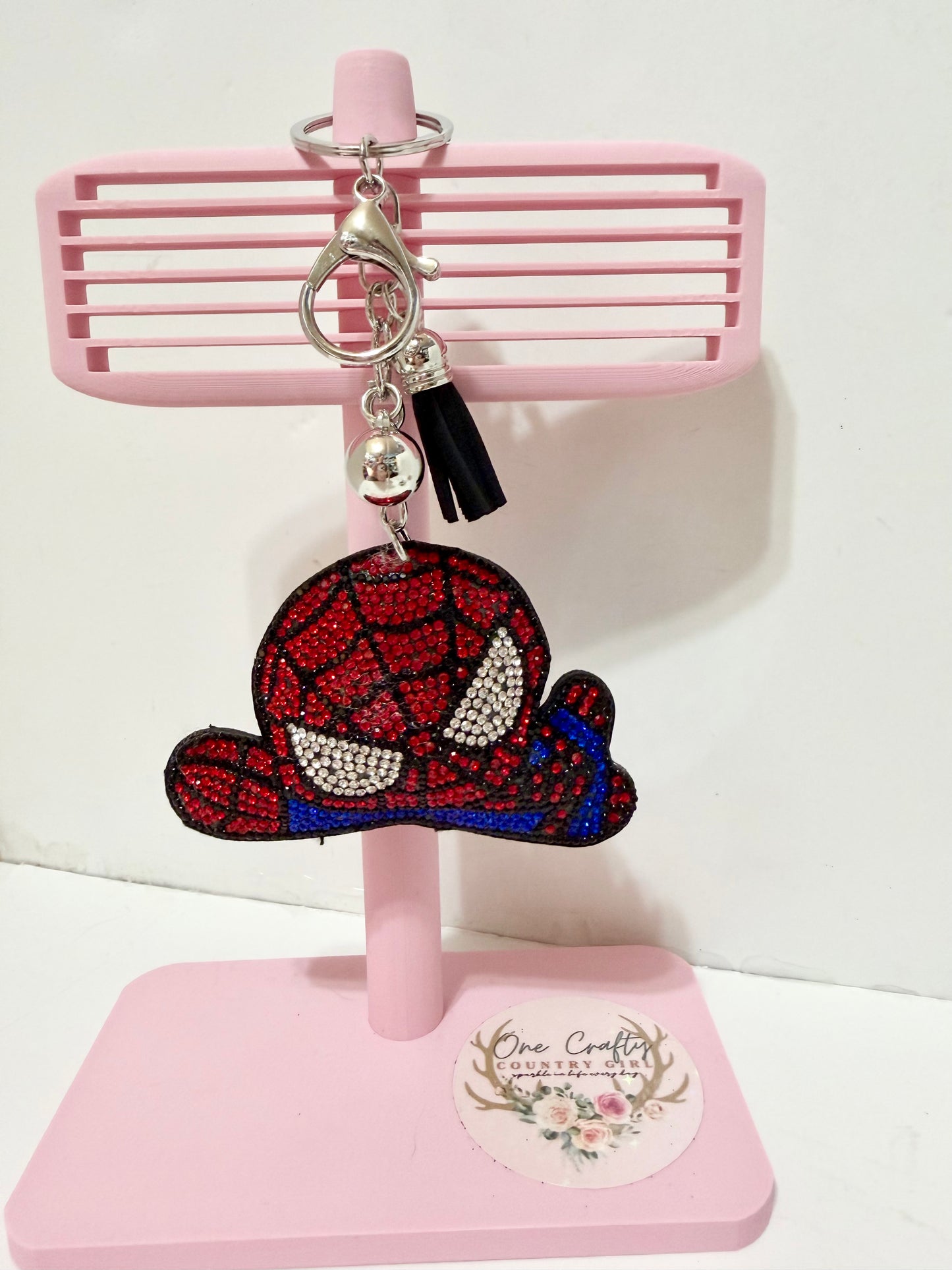 Hero Sparkly Rhinestone Keychains