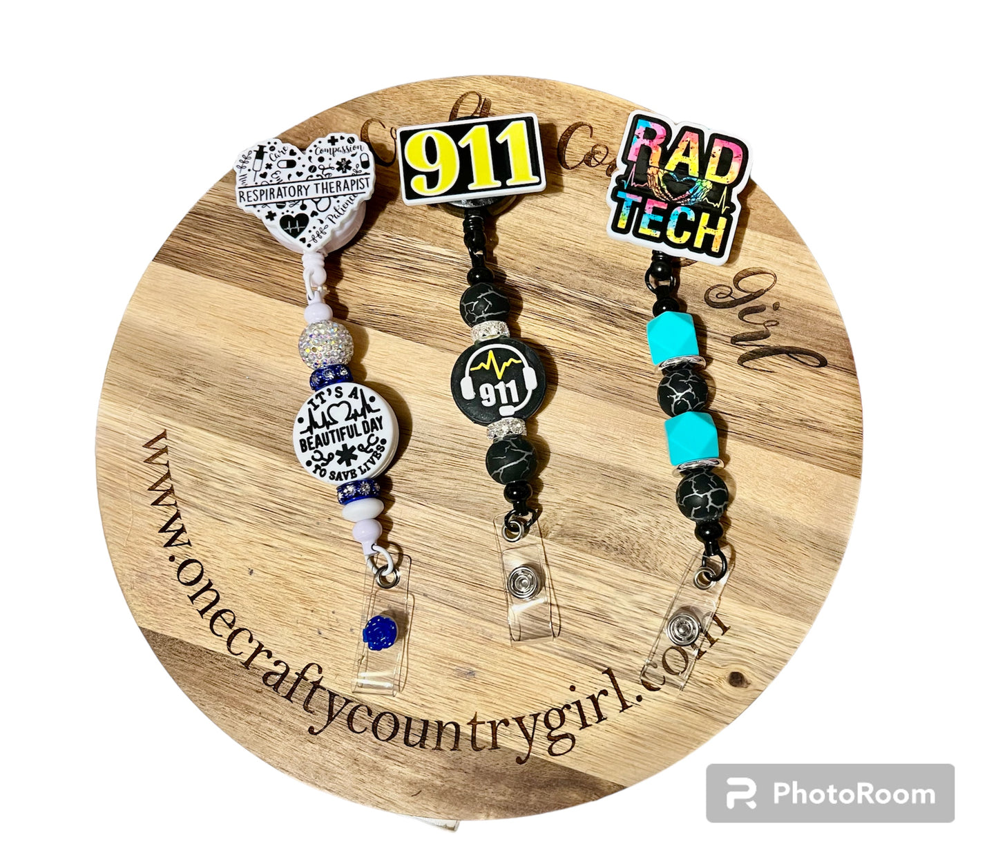 Healthcare & First Responder Beadable Badge Reel