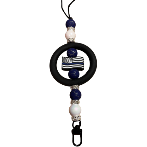 Police Officer  Rearview Car Charm