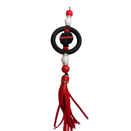 Firefighter Rearview  Mirror Car Charm