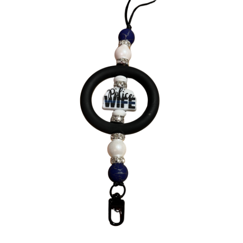 Police Officer  Rearview Car Charm